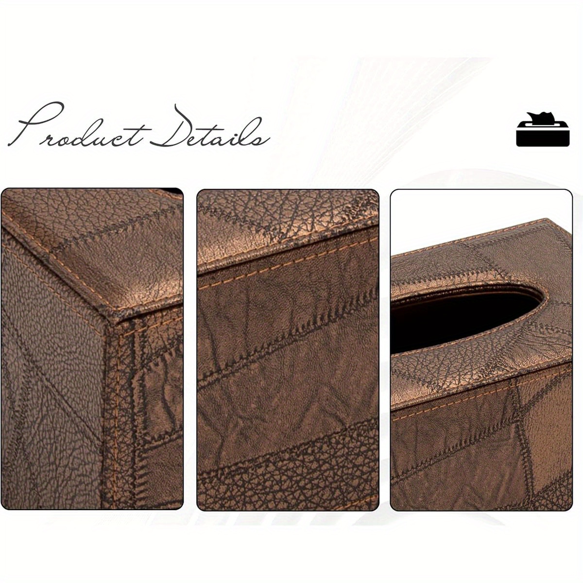   rectangular tissue box cover for bathroom   Product details 5