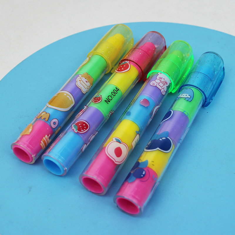 Image of Set Of 4 Creative Block-shaped Erasers In 5 Vibrant Colors - And School Supplies, Art Materials, Study Stationery, Christmas Gifts, Back-to-school Items
