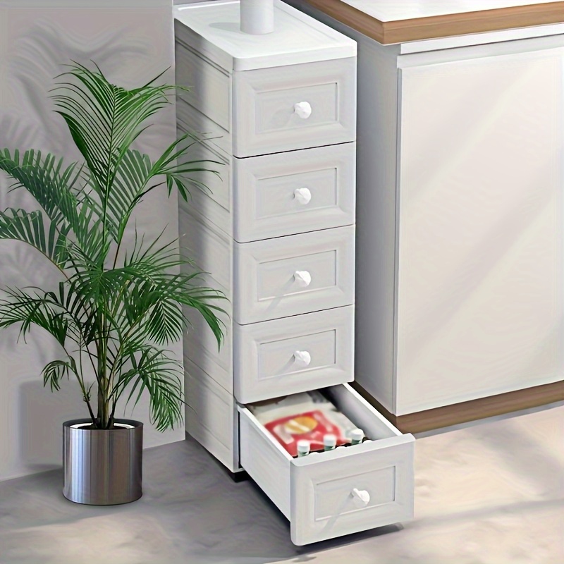 item picture 18cm wide bathroom   storage cabinet plastic multi layer home narrow space organizer drawer style storage cabinet storage drawer units