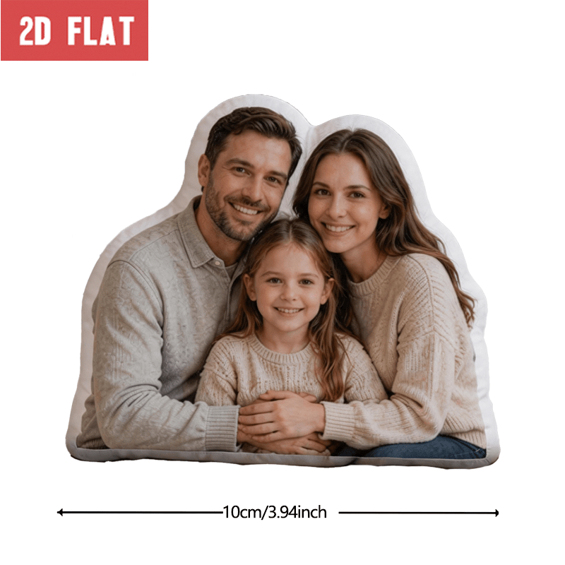 TEMU Personalizzazione Foto Personalizzata: Cuscino Decorativo a Forma Personalizzata con Personaggio Ritratto di Toni Classici, Cuscino d'Arredo con