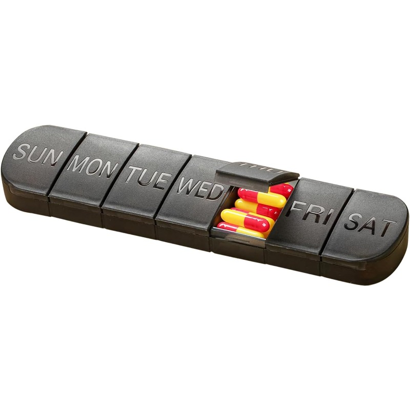 Image of Pill Box, Daily , For Storing Medications And Vitamins