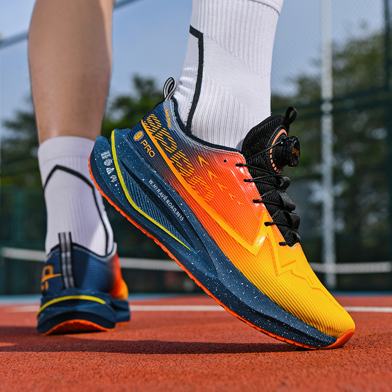 Lightweight And Breathable Unisex Outdoor Racing Shoes with a Non-Slip, Durable Sole, Designed for Running And High-Elastic Cushioning for Competitive Training