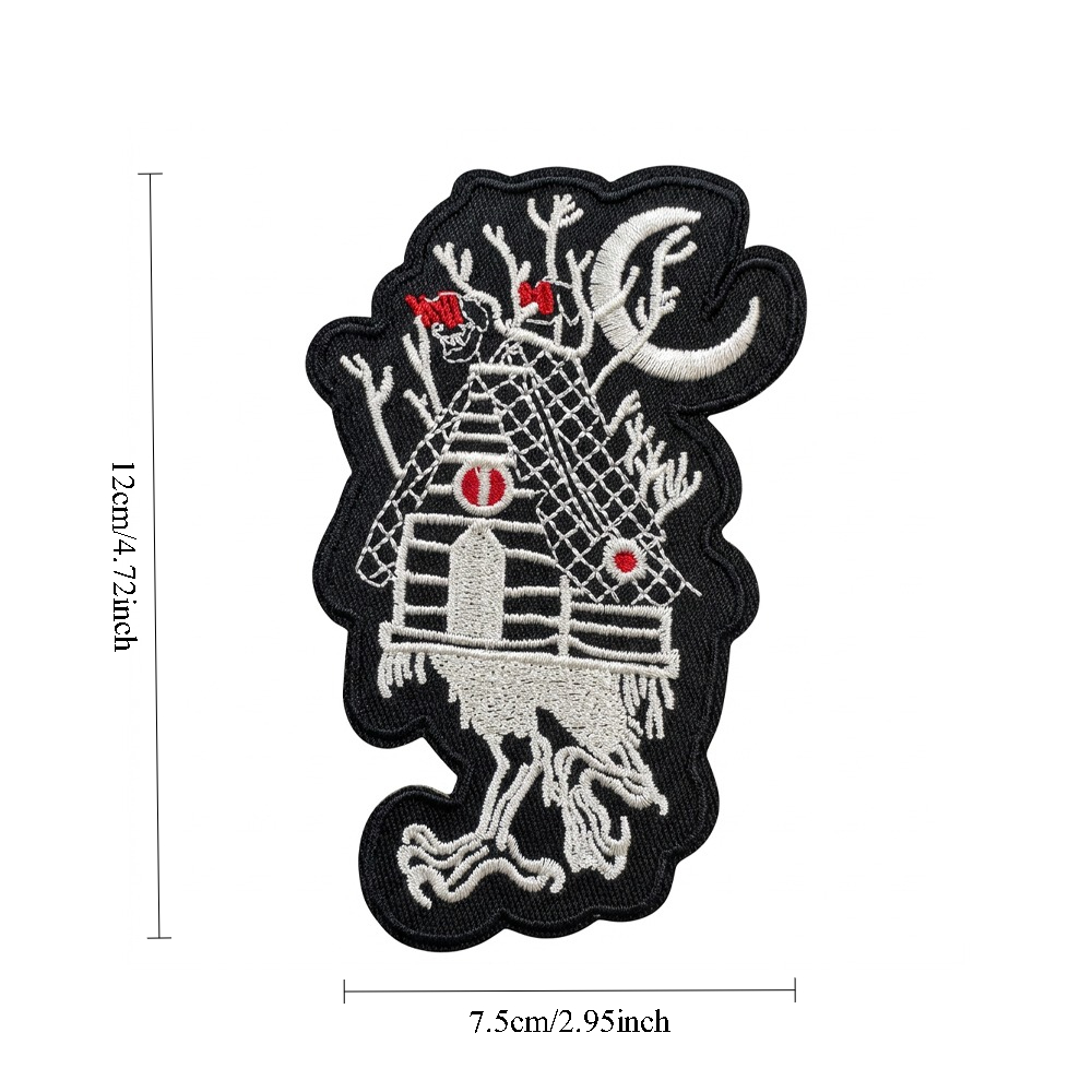 TEMU 1pc Embroidered Patch Iron-on Or Sew-on Applique For Clothing Backpack Crafts Decorative Badge