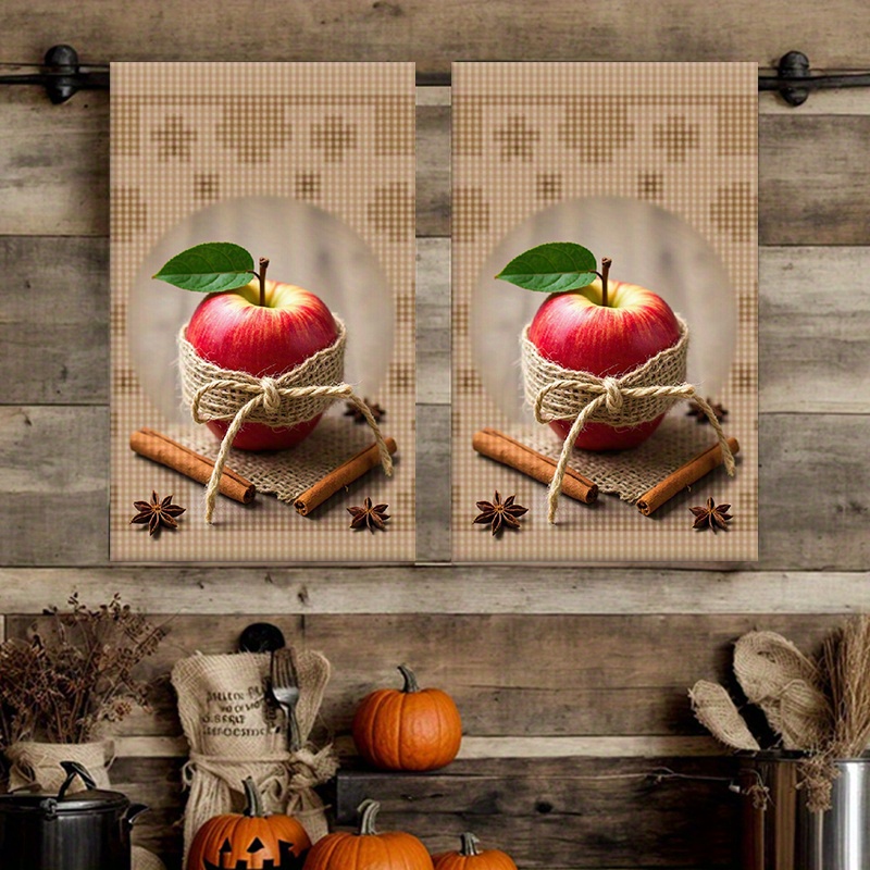 

2- Red Dish Towels, 18x26 , Polyester, , , And Dining Decor, For Cooking, , And Drying