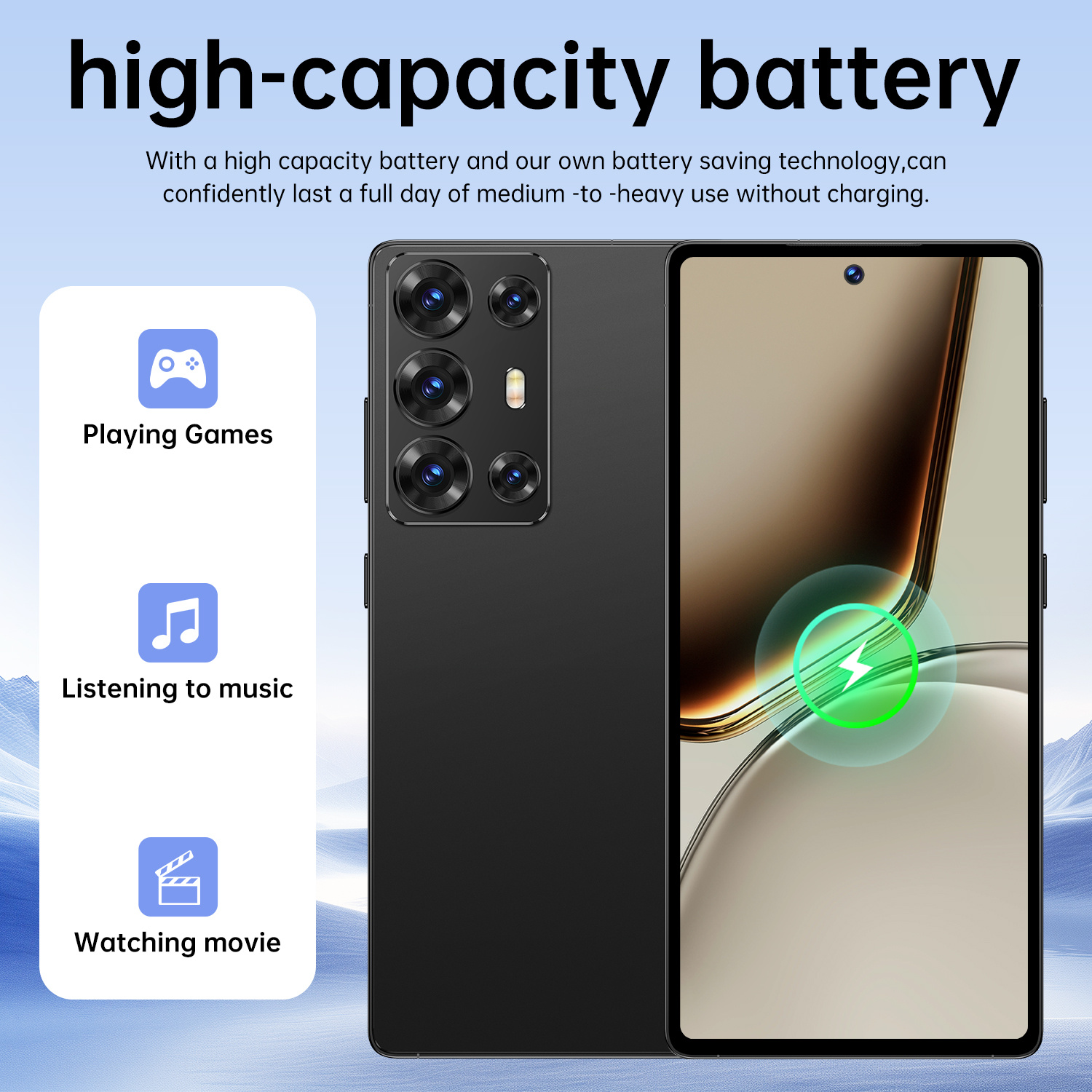 2026 new   unlocked smartphone featuring a 6 8 inch hd large screen   4 64gb memory unlocked phone   with all carriers supports   dual standby and type c interface Product details 2