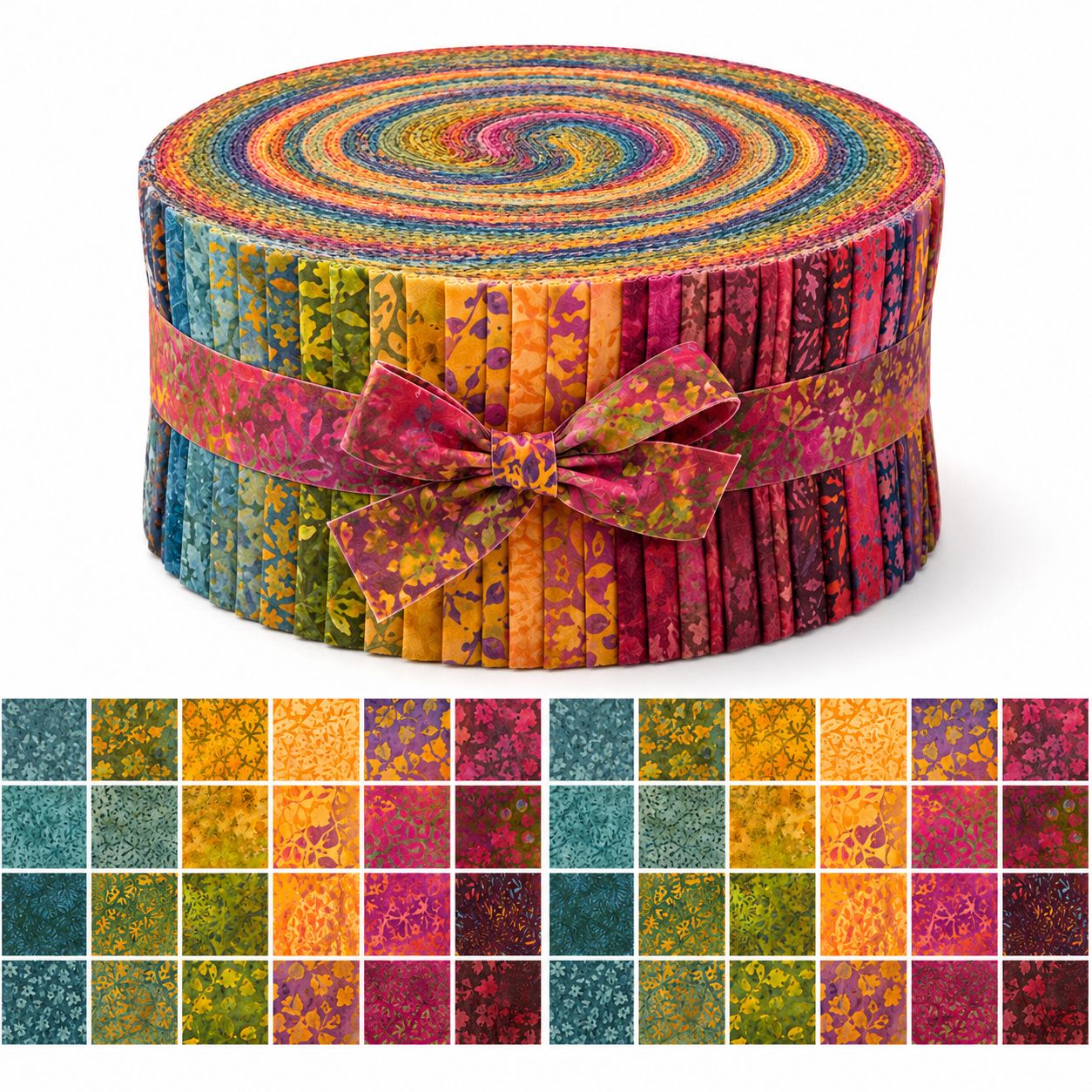 TEMU 38 Sheets 6.5 X 50 Cm (2.55 X 19.7 Inches) Multicolor Cross- Pre-cut Quilting, Pre-cut And Shaped, Neat Edges, Reactive Dyeing Coloring Durable