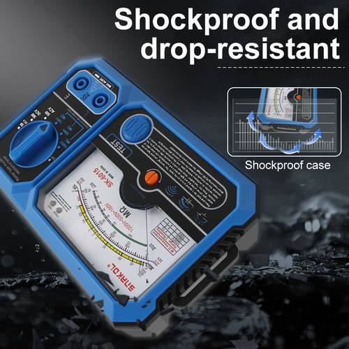 sk 6015 megohmmeter and voltmeter for insulation testing with ground measurement capabilities at 100 500