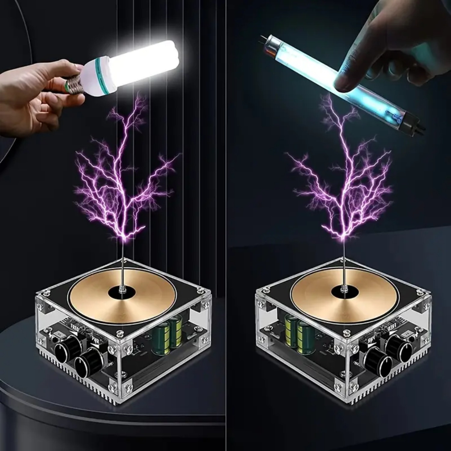 music coil arc plasma for tesla coil desktop toys science teaching set   experiment model birthday gift 15 years old boy gift Product details 8