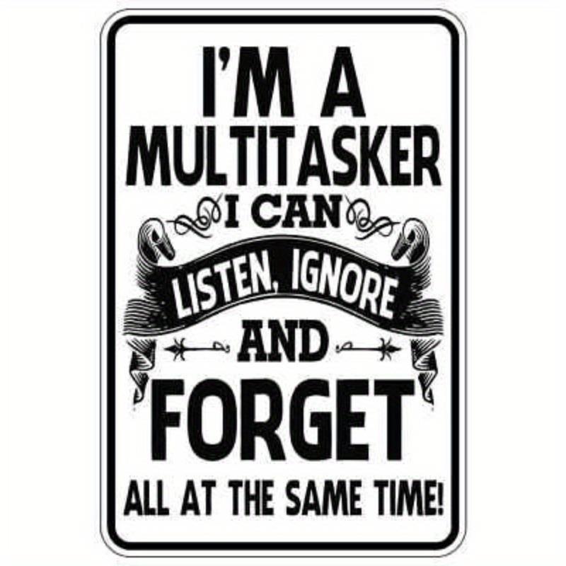 TEMU 2d Flat - 1pc Funny I'm A Metal Wall Decor Sign - Heavy-duty Tinplate Office, Home, Bar Decoration - With Rounded Corners - Birthday, Father's/,