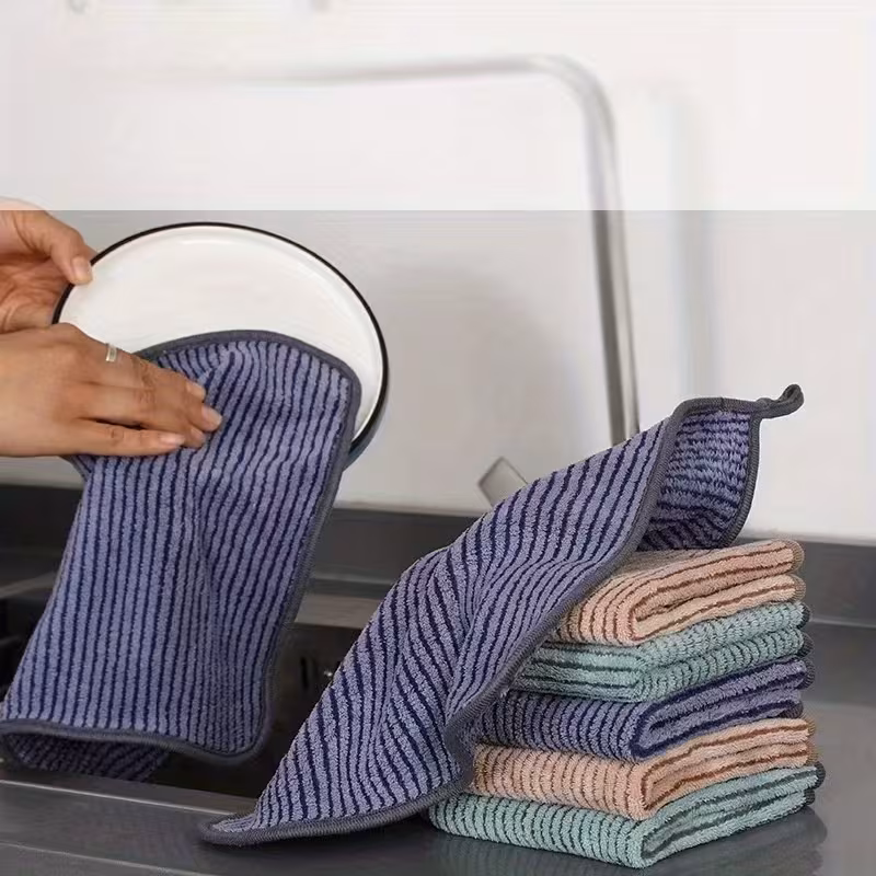 24pcs of cleaning cloth absorbent and lint free dish cloth cleaning towels suitable for cars and home use Product details 4