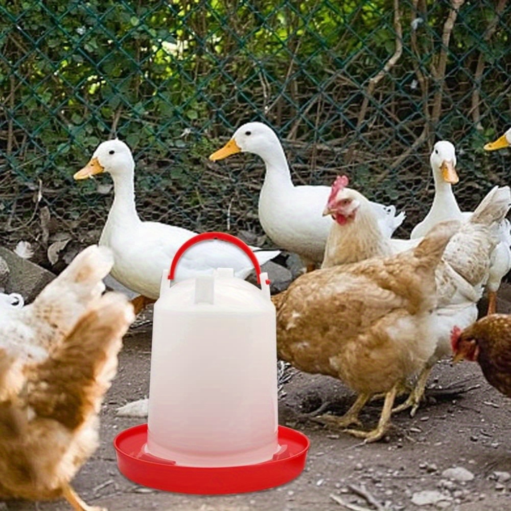 2 komplektai vištų lesyklėlių ir girdyklių rinkiniai, pakabinami, 3.17 kvartos, plastikiniai, paukščių vandens fontanas ir 2.99KG lesyklėlė, be baterijos, naudojami be elektros, skirti višteliams, ančiukams ir žąsliukams