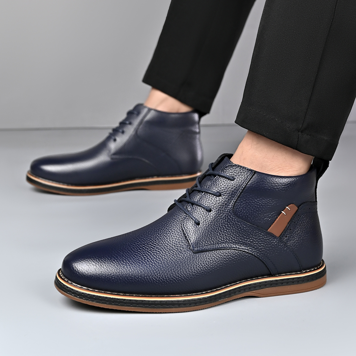 business casual mens footwear collection top layer cowhide - Temu Oman