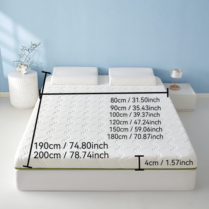 foldable foam mattress suitable for bedrooms camping thickened 4cm pressure bed with quilted cover soft breathable suitable for dorms tatami floors outdoor use sturdy portable mattress design