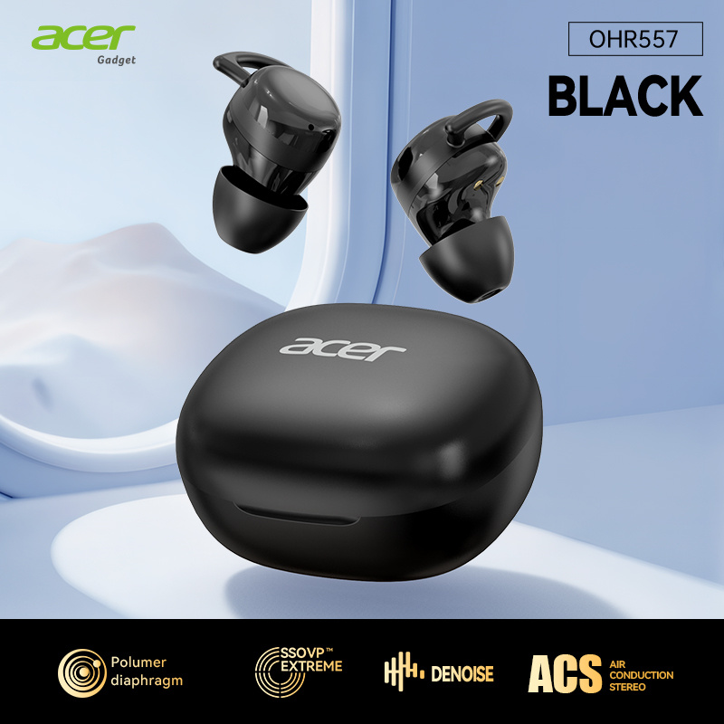 TEMU [Producto Original Auténtico] Auriculares inalámbricos internos Acer OHR5557 mejorados con estuche de carga compacto y portátil, transmisión