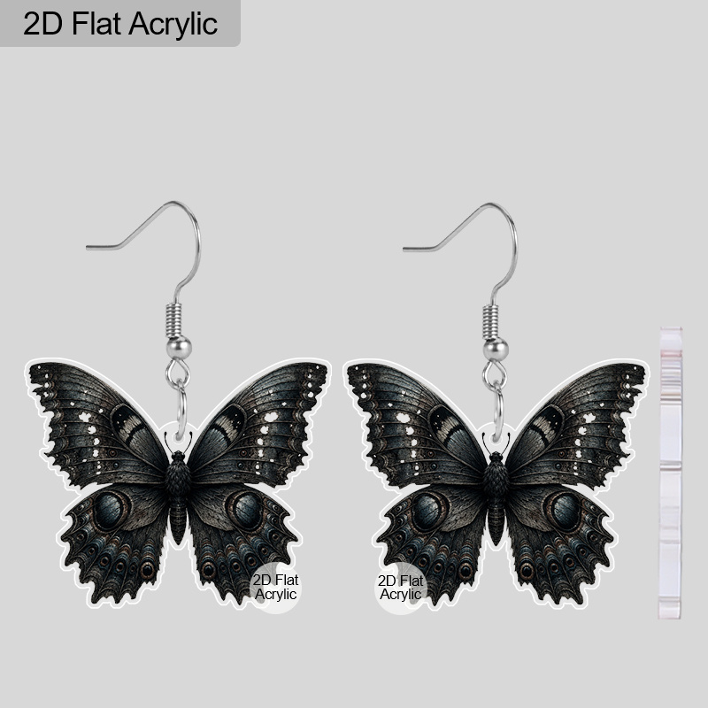 Women's Halloween Butterfly Theme Acrylic Earrings — Fun Gift