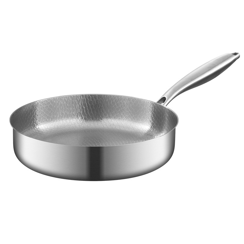 Thick Titanium Frying Pan, Pancake , Ideal For Frying Eggs And Steaks, Coating-free Pan, Easy To Clean, Suitable For Induction Cooktops And Gas Stoves