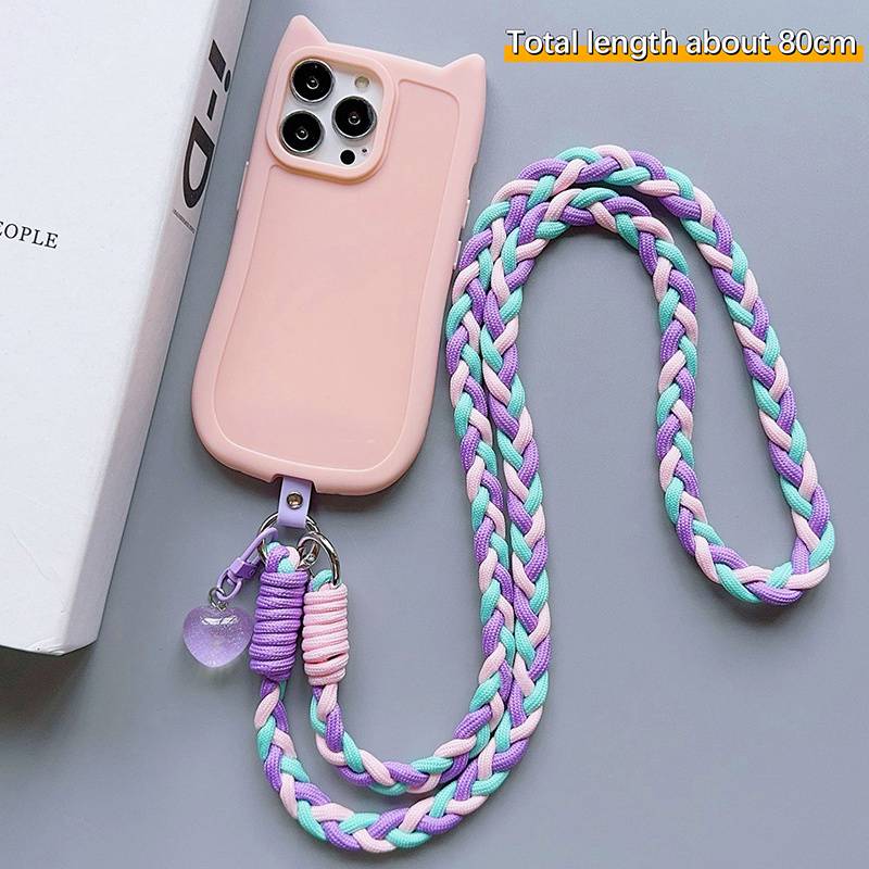 QQLADY Cordino Portatelefono In Stile Gioiello – Tracolla Intrecciata Antiperdita Per Donna, Accessorio Elegante E Pratico Per Cellulare