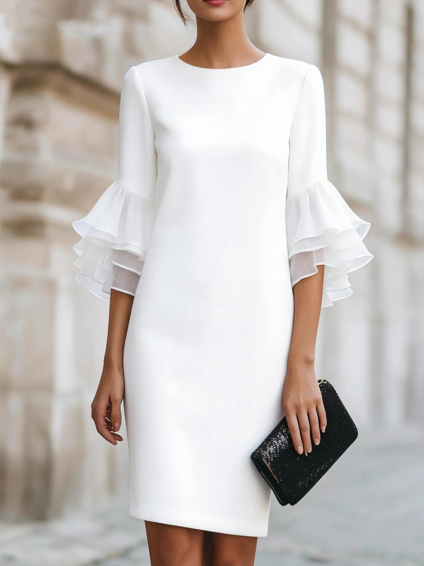 white dresses women sold on Temu United States