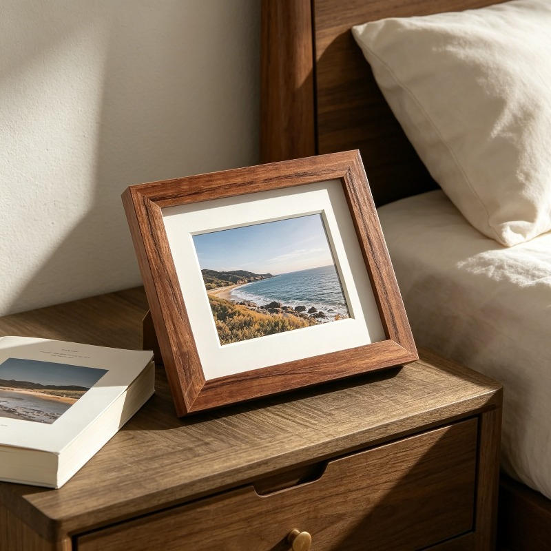 1pc Modern Minimalist Photo Frame Suitable for 4x6/5x7/6x8 Photos, Vertical Tabletop or Desktop Picture Frame with Vertical Orientation, Contemporary Rectangular for Wedding, Couple Portraits, for Office Decor - High-End Display