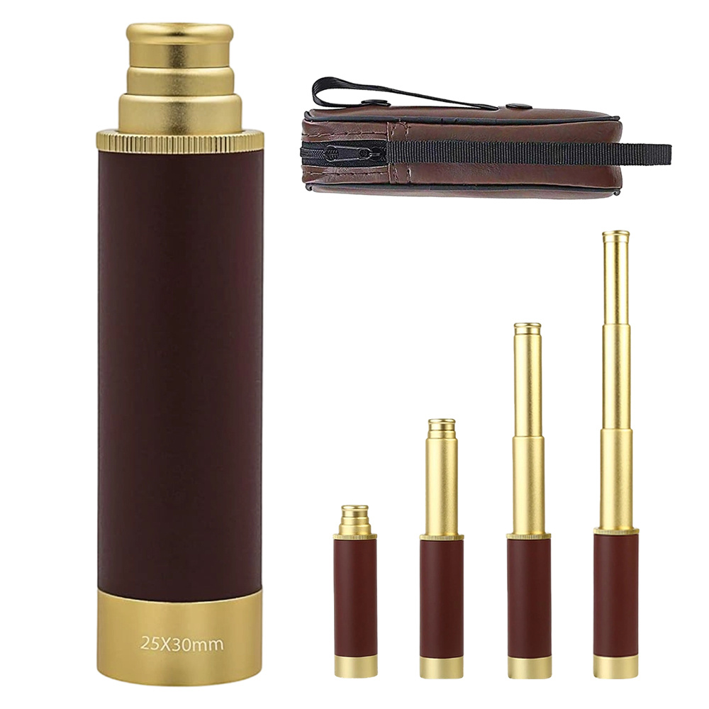 Decorative Telescope Single- Telescope, Folding Handheld Outdoor Portable Decoration, Hiking Gifts