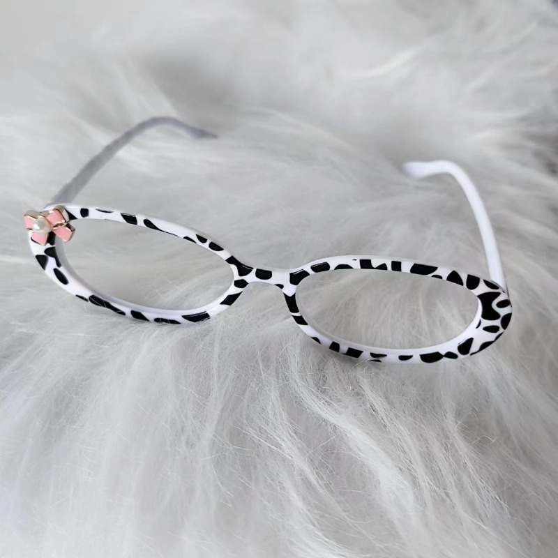 cow print glasses sold on Temu United States display picture 1