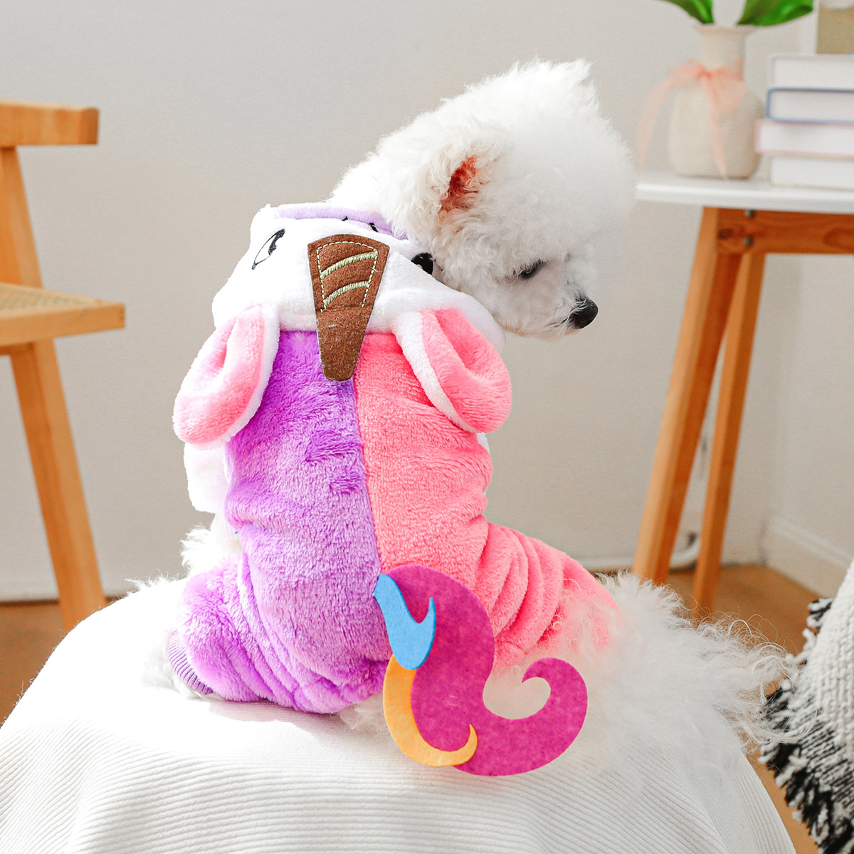 Dog Clothes Dog Unicorn Headband Devil/Unicorn Hype Dog Hoodie