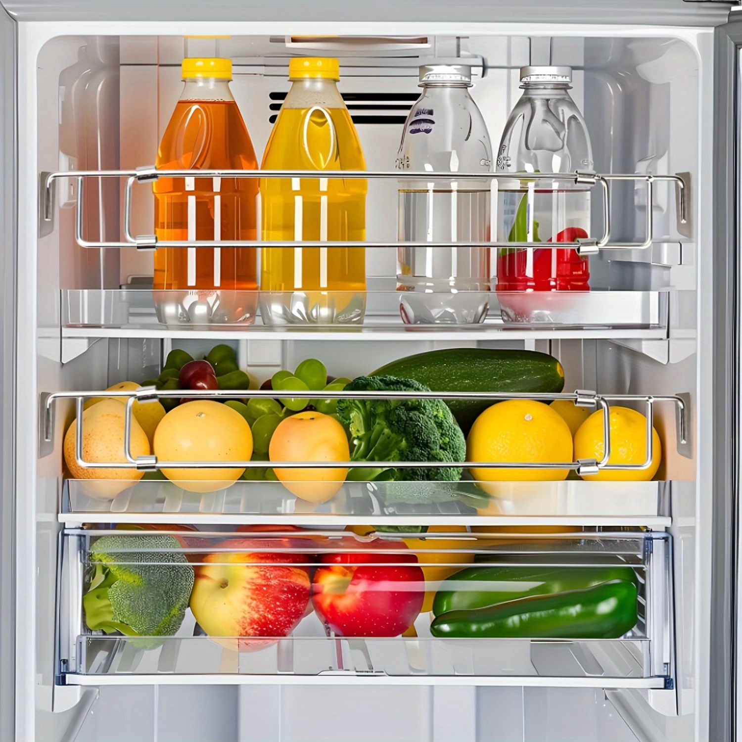 Barra estabilizadora telescópica de acero inoxidable de 2/4 piezas - Kit de refuerzo a prueba de golpes para refrigerador de autocaravana, barra de tensión de gabinete ajustable, accesorio universal para camping y autocaravanas - Imagen 5
