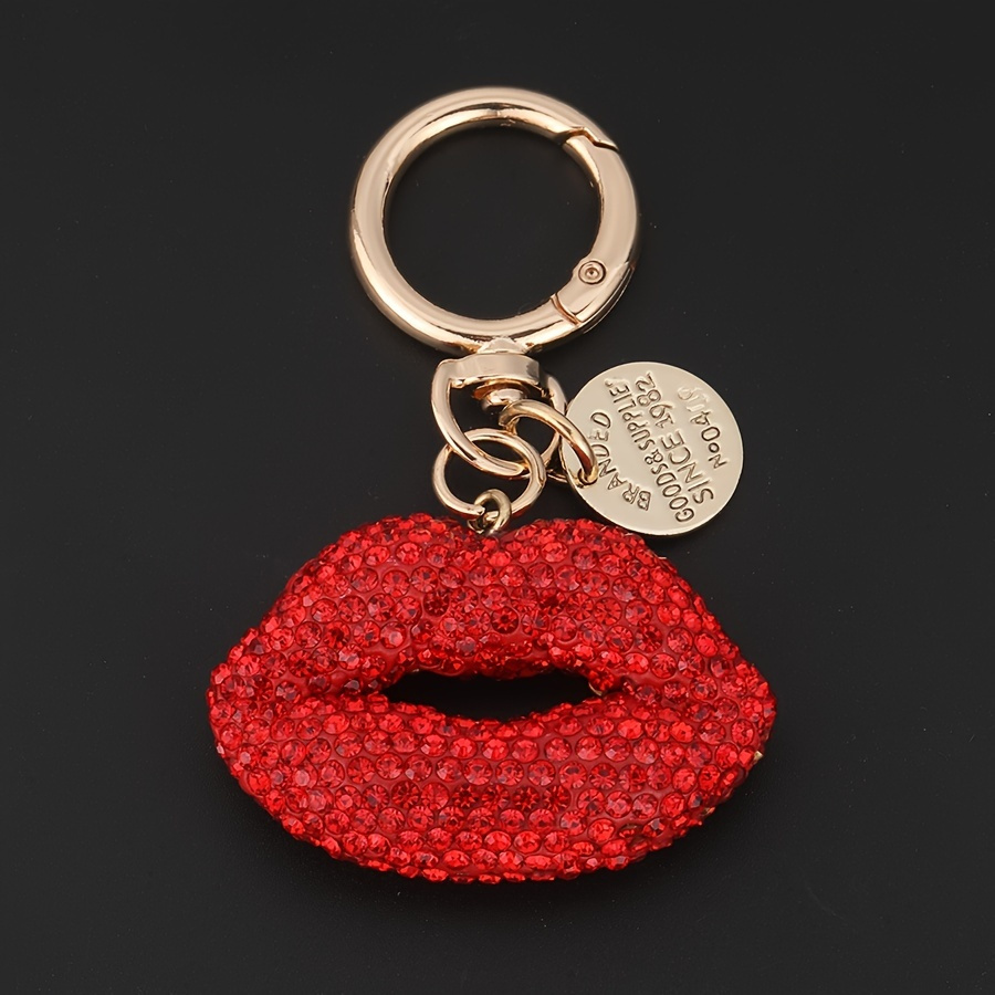 TEMU [Portachiavi con Strass] 1pz Portachiavi con Strass - , Design Ispirato all'Argilla , Portachiavi & Ciondolo per Borsa per Donne