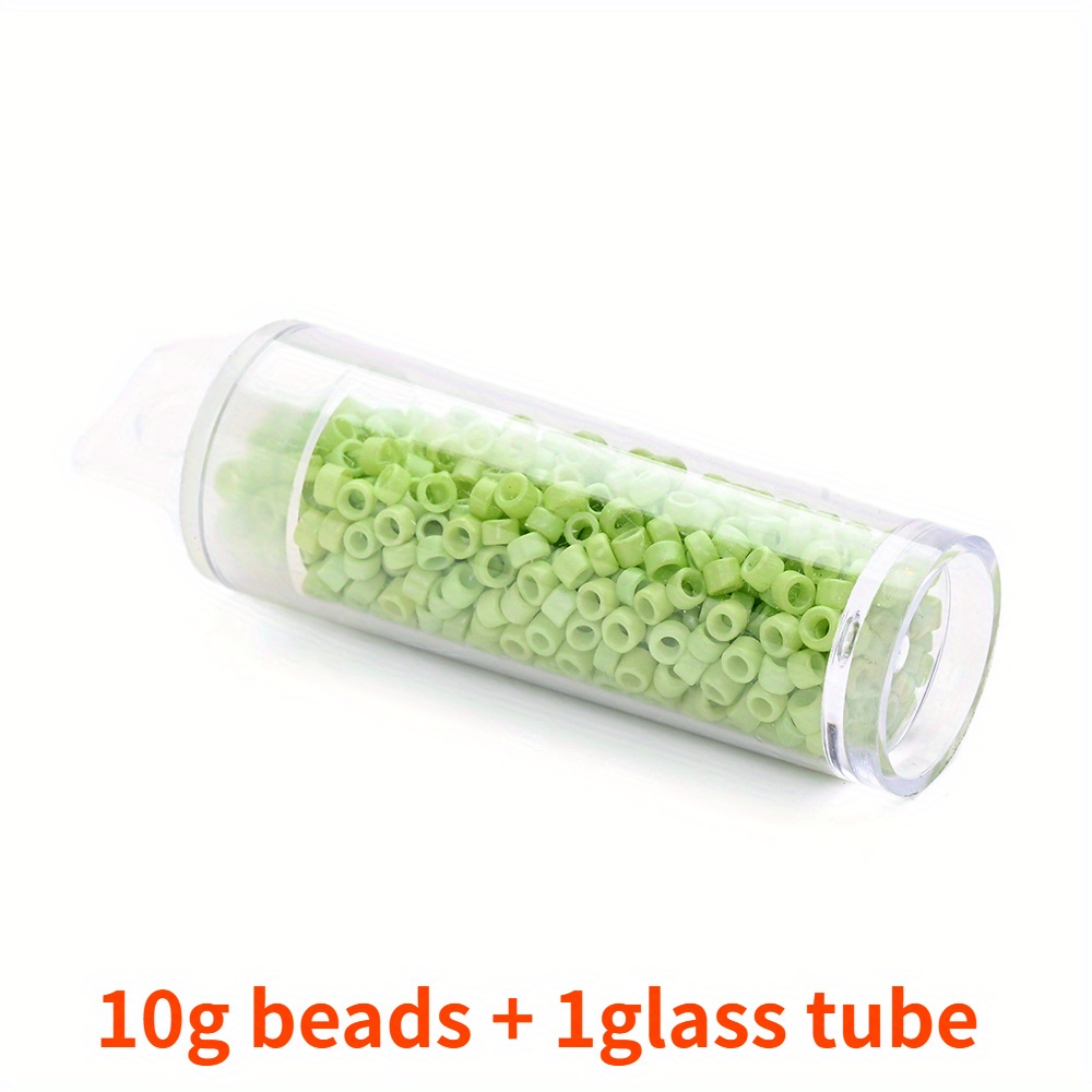 10g 3mm Colorful Glass Seed Beads for Jewelry Making