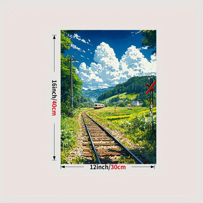 TEMU 여름 시골의 푸른 초목, 벽 예술 캔버스 프린트, 벽 장식 예술, 홈 데코, 완벽한 선물, 축제 장식, 2D 평면, 방 장식에 완벽