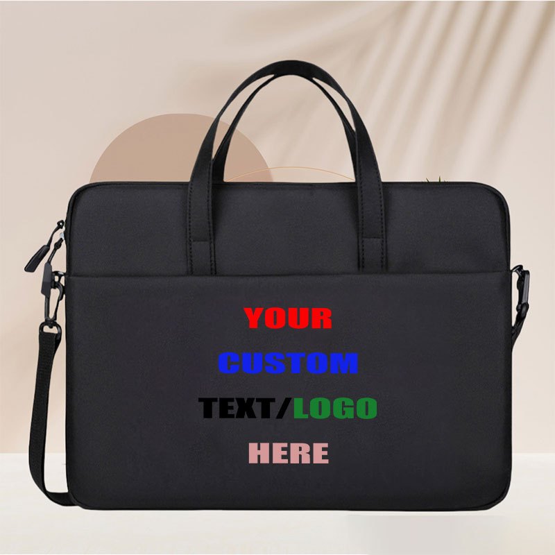 TEMU Diy Picture Customization Lightweight Laptop Bag, Large Capacity Briefcase With Detachable And Adjustable Shoulder Straps Suitable For , Work