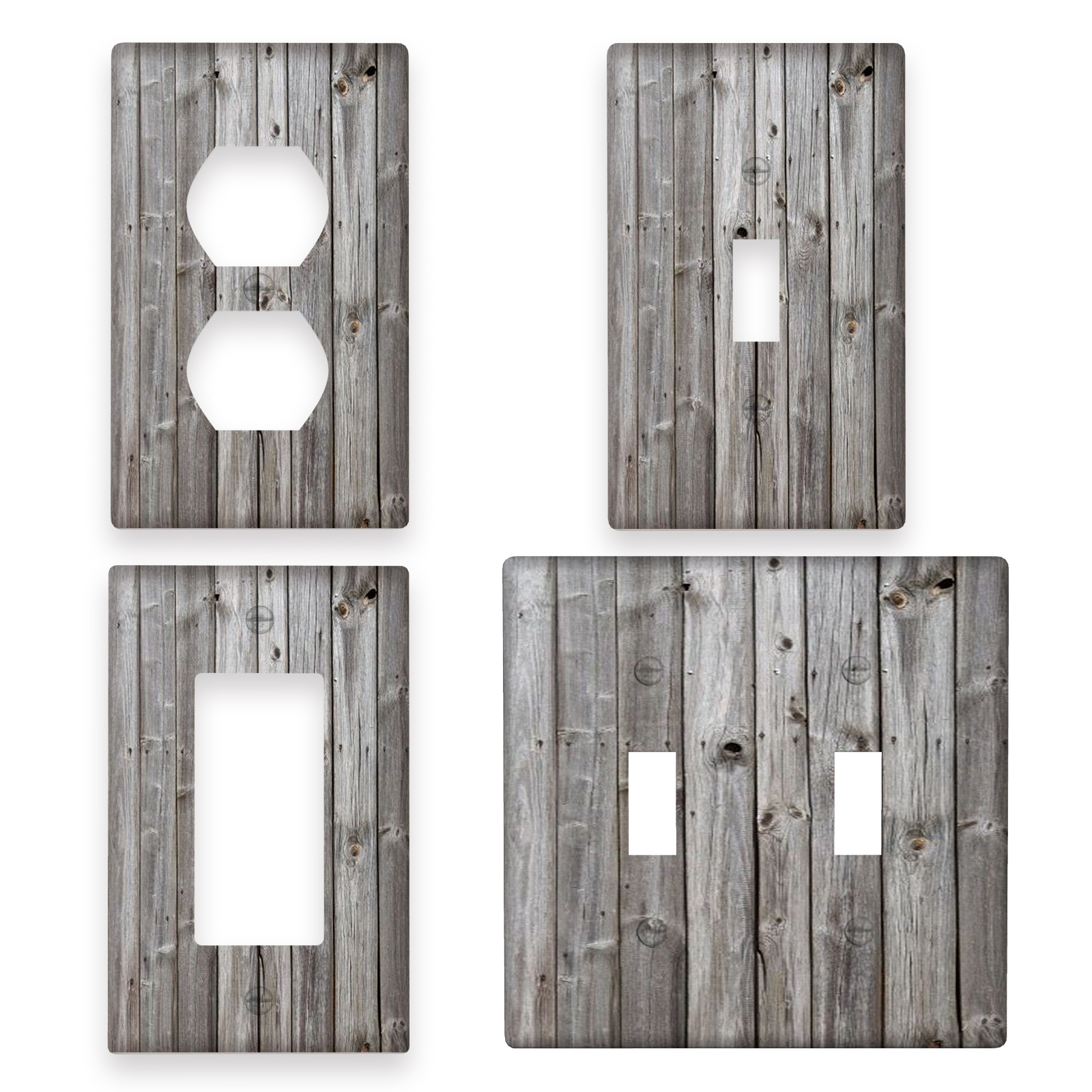 

1gang Or 2gang Wooden Wall Plate Graphics For Light Switches And Socket Outlets, Decorative Covers For Light Switches - Sold In A Pack Of One.