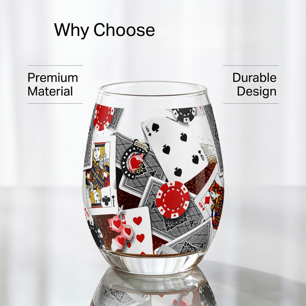 TEMU Lip-fit Glass Water Cup Suitable For Poker & - Lip-contact For Stability, Glass Tumbler For, Office, Bars, Parties - Glass Cup Compatible For