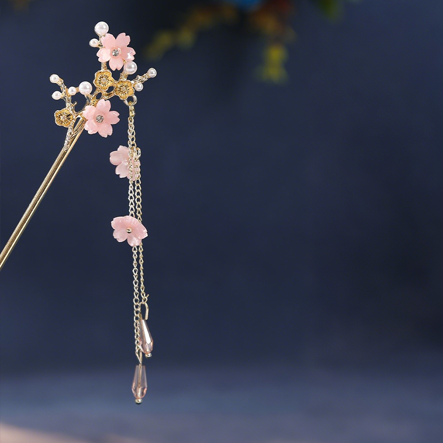 1pc horquilla china flores delicadas accesorio elegante Temu Uruguay