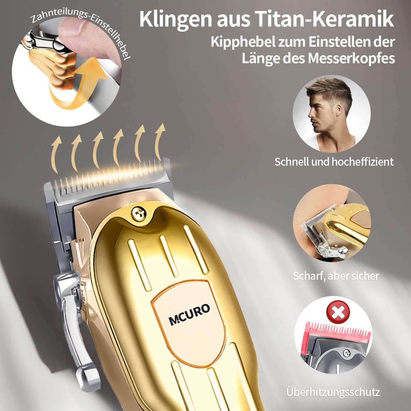 Professionele 2-in-1 tondeuse voor mannen,