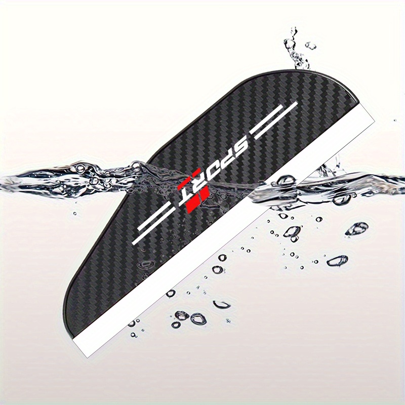 2pcs car rearview mirror rain cover - rearview mirror rain curtain, sun visor, easy to install, no drilling required, suitable for all cars