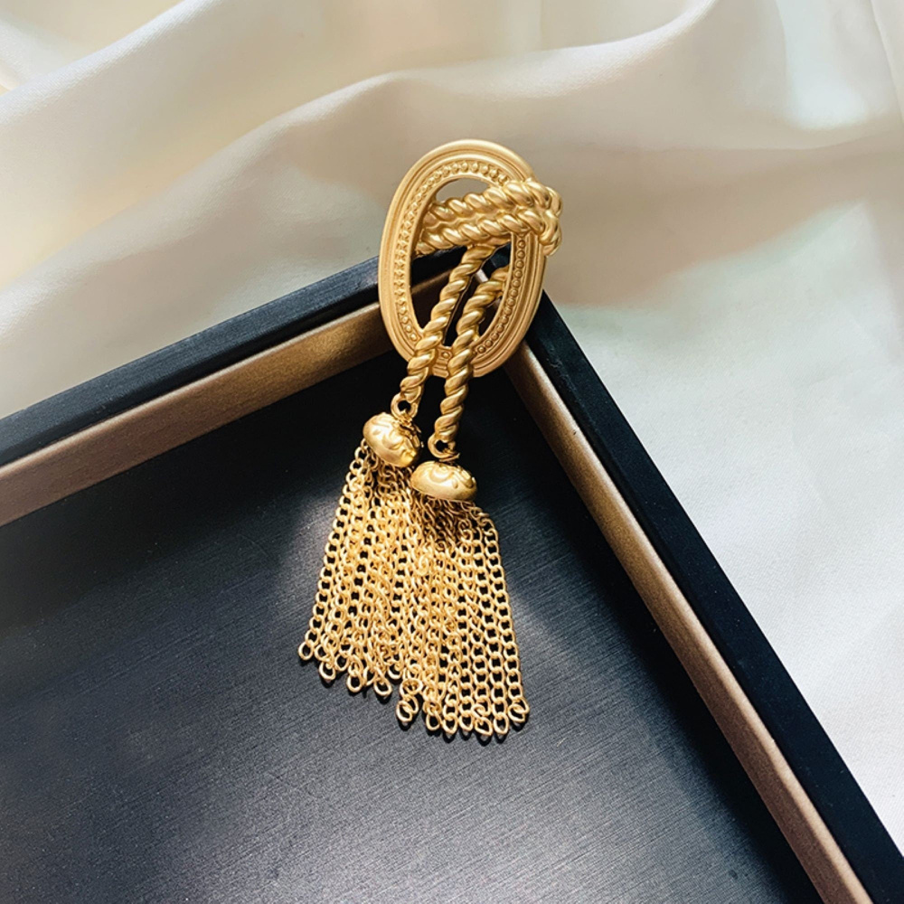 TEMU Baroque Luxury Tassel Men's Women's Brooch Pin, Jewelry And Additions, Wedding Holiday Party Couple Surprise Gift