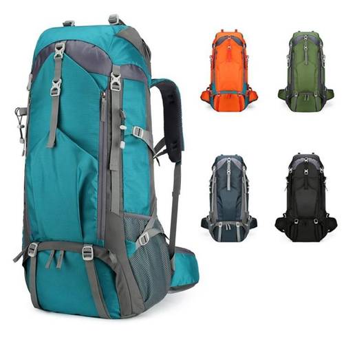 1pc mochila de senderismo de poliéster de color y capacidad con cierre de cremallera y de hilo | actividad | en
