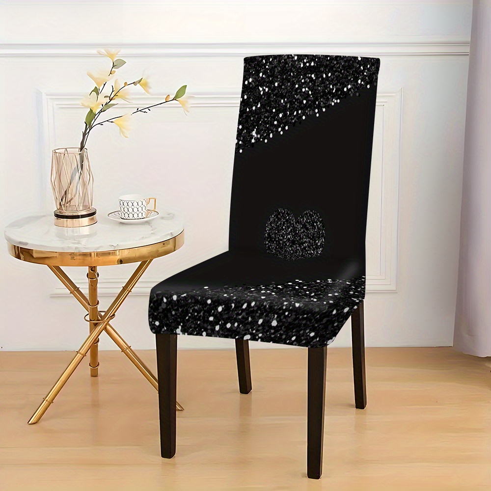 

A Set Of 2/4/6 Minimalist Style High-end Printed Chair Covers, Chair Cushion Protectors, , Enhances The , Suitable For All And Decorations.