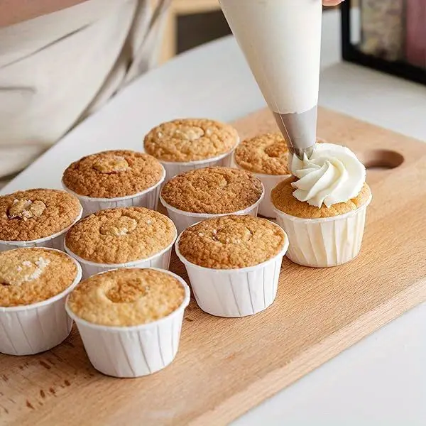 150pcs blue cupcake baking cups - greaseproof paper liners with standard size (3.5oz) for weddings, birthdays, christmas & parties | disposable elegant wrappers for cupcakes, desserts, mini pies | grease-resistant & easy | ideal for home & professional bakers, large cupcake cases, cupcake accessories, large muffin cases, dessert presentation, party supplies, festive baking, disposable liner Product details 1