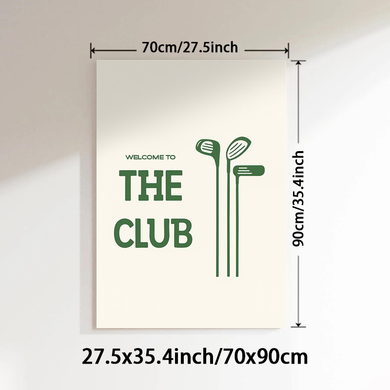 TEMU plat 2D, 2D plat, 1 pièce cadre pour les amateurs de golf, avec un message de pour la décoration murale, idéal pour les fans de sport. comprend