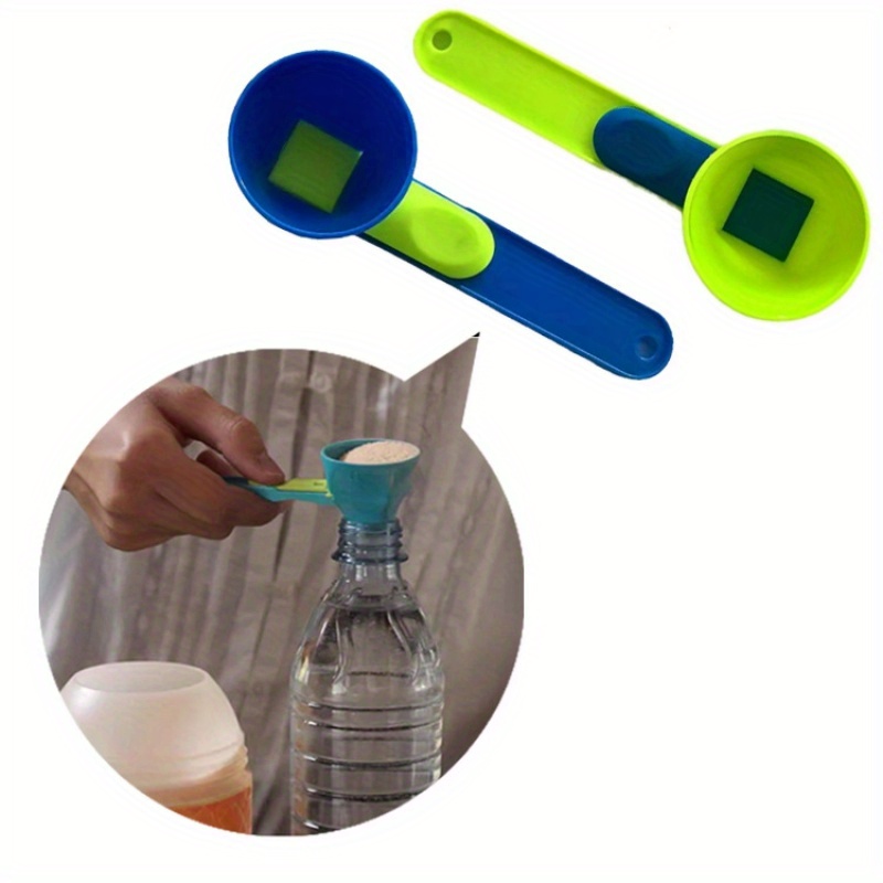 

1pc Plastic -free Measuring Sliding Spoon For Egg Separation And Dry