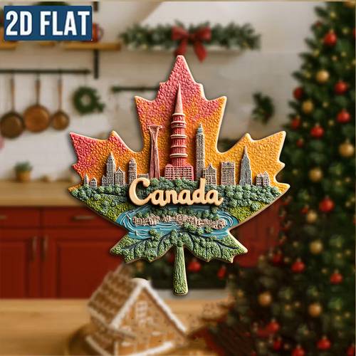 magnet acrylic and rubber fridge magnet featuring and colorful vintage toronto cityscape to refrigerators and whiteboards canadian themed decoration canada day thanksgiving and
