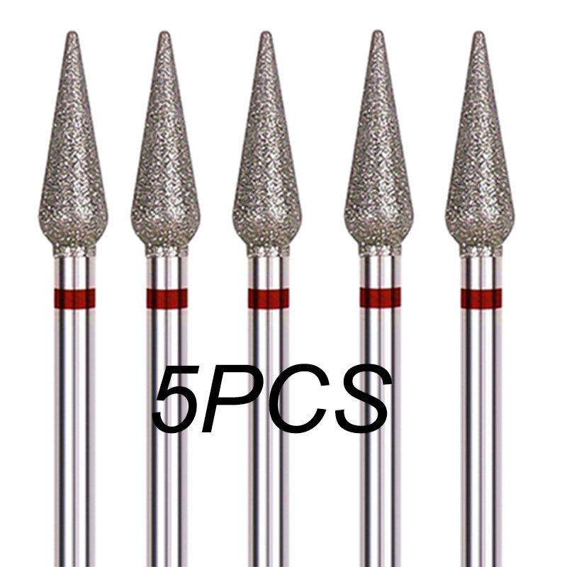 1pc/2/3/5pcs Drill Bit For Electric Manicure Pedicure Tool, Cuticle Cutter Burr, Nail Polishing Cleaning Brush Kit, Nail Accessory Tools