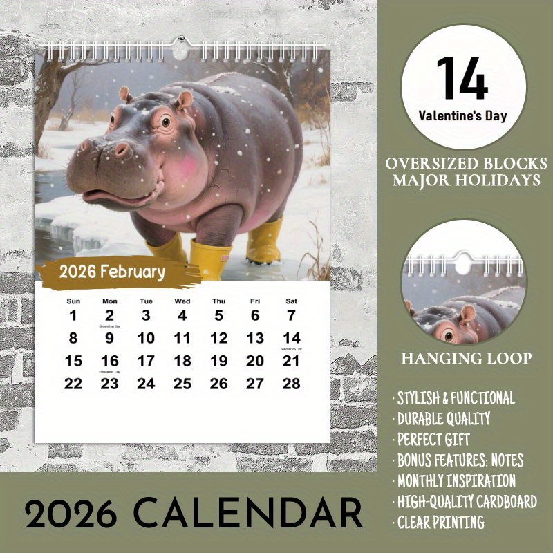Calendario De Humor Pets Rock 2016 - Formato 30x30 Cm - Original Calendario Con Fotos Divertidas
