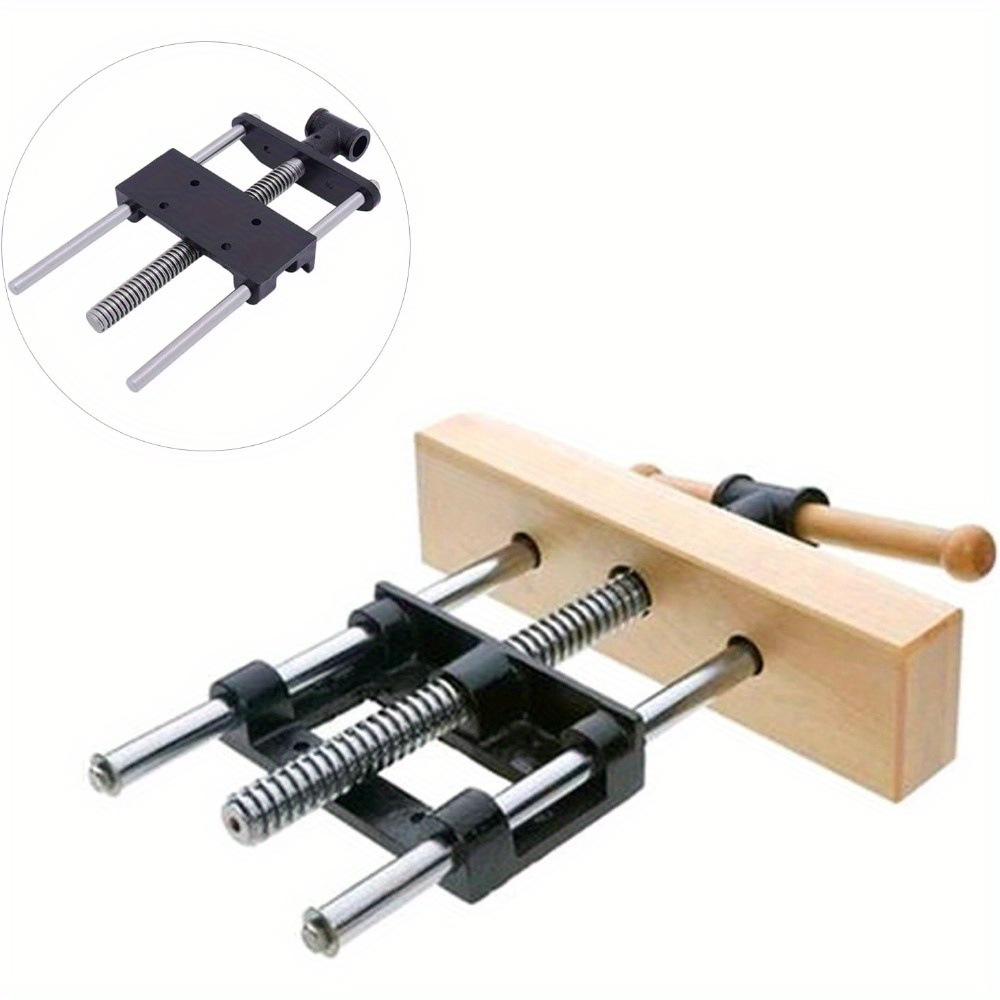 TEMU Morsa da 7 pollici per legno, morsa da per piallatrice, pinza anteriore per da falegnameria, morsetto da tavolo per impieghi gravosi, pinza