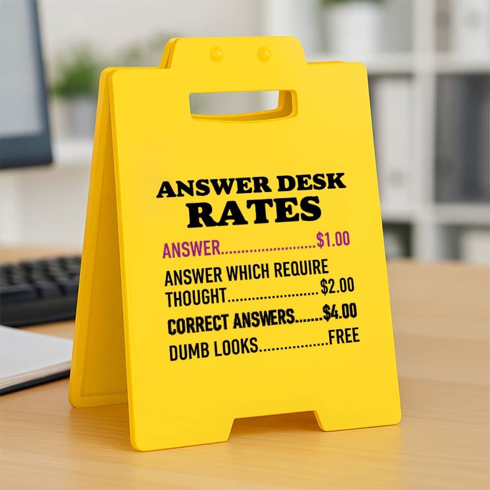 TEMU 1pc, Decorative Signs & Plaques, Funny Office Gifts For Coworkers, Cute Desk Decor & Office Accessories Gifts - Ideal For Cubicle Decor, Office