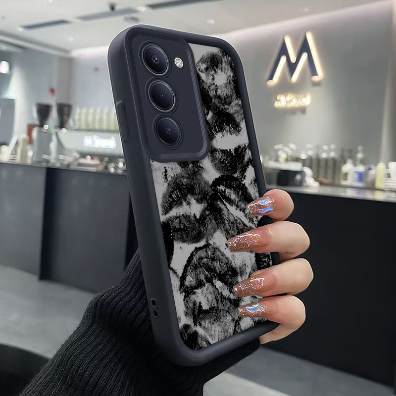 TEMU Phone Case: Mouth And Lip , Staircase Phone Case For Redmi 15 5g/ 15c 4g/ 14c 4g, Full Protection Phone Case, High-end, Stylish, Patterned Phone
