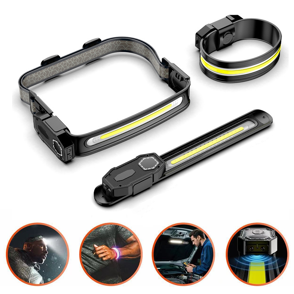 TEMU Flash Light Strips With Motion Sensors, Inductive Led Headlights, Usb Rechargeable Headlamps, Running Headlamps, Fishing Lights, Bracelet Light,
