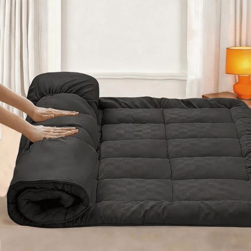 cooling mattress topper with deep pocket suitable for bed frame quilted fitted mattress pad cover machine washable bed stretches up to 21 top layer fits most beds for temperature regulation